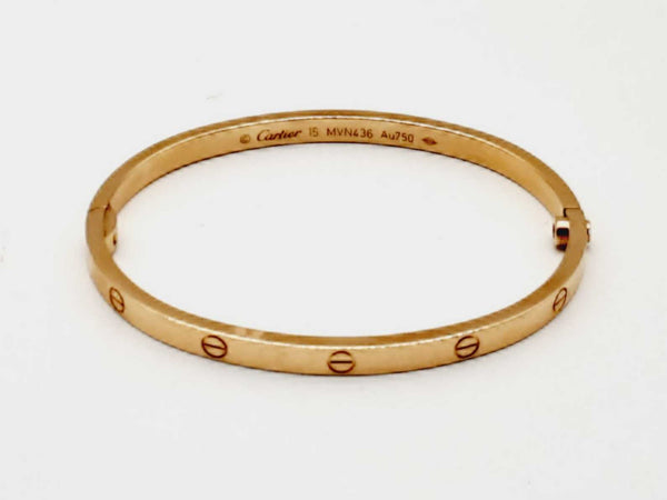 Cartier Love Bracelet 18k Gold Size 15 Bangle Bracelet Doocrxde 144020005953