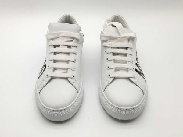 Moschino Tops Logo Printed Sneakers Size 39 EU/8.5 US LHOXZDE 144020002637
