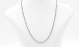 14k White Gold Lab Grown Diamond Tennis Necklace 17 Inch Ebocrxdu 144030007662