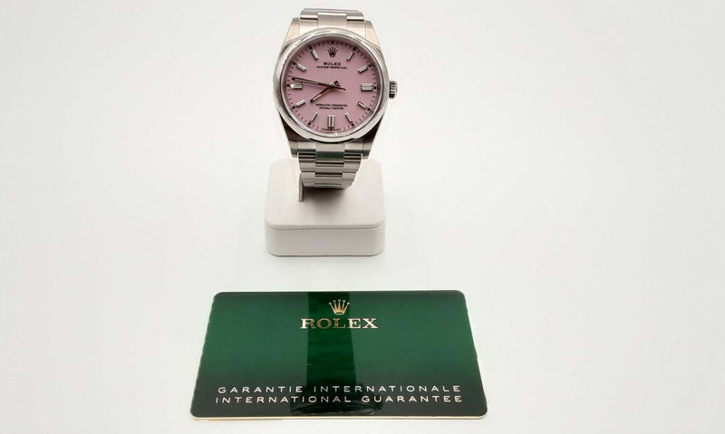 Rolex 126000 36 Oyster Perpetual Pink Dial Steel Oyster Band Watch 144010036901