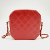 Chanel N5328 Octagon CC Pink Lambskin Leather Camera Case Bag CBLOZXSA 144010007315