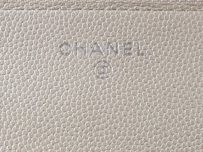Chanel Small Silver Calfskin Wallet On Chain (LRXZ) 144010019103 RP/SA
