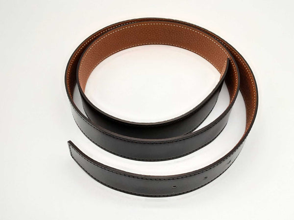 Hermes Reversible Leather Brown Black Belt Size 105/41 Dooxzde 144020012538