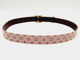 Louis Vuitton Mini Lin Cherry Monogram Canvas Belt Size 90/36 CBLORSA 144010025796
