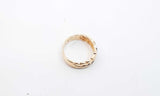 14k Yellow Gold Ring With 3 Small Diamonds Size 8.75 Eblordu 144030003004