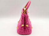 Valentino Garavani Stud Pink Wool Leather Crossbody Bag Doixzde 144020008501