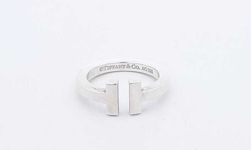 Tiffany & Co. Sterling Silver T Square Ring Size 5.75 Eboxzsa 144010030891