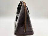 Louis Vuitton GM Alma Dark Purple Wine Vernis Monogram Patent Leather Handbag (RXZ) 144020003154 CB/DE