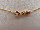 18k Yellow Gold Diamond Hamsa Pendant Chain 16 In Dolxzxde 144020000342