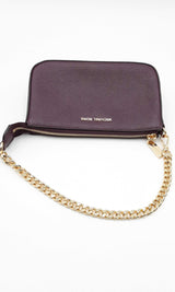 Michael Kors Purple Leather Jet Set Chain Wallet Shoulder Bag Eblrdu 144030005789