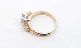 14k Yellow Gold Diamond Engagement Ring Set Size 7.5 Ebixzdu 144010007987