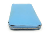 Hermes Azap Silk'in Blue Jean Epsom Leather Long Wallet Dopxzde 144020010625