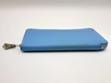 Hermes Azap Silk'in Blue Jean Epsom Leather Long Wallet Dopxzde 144020010625