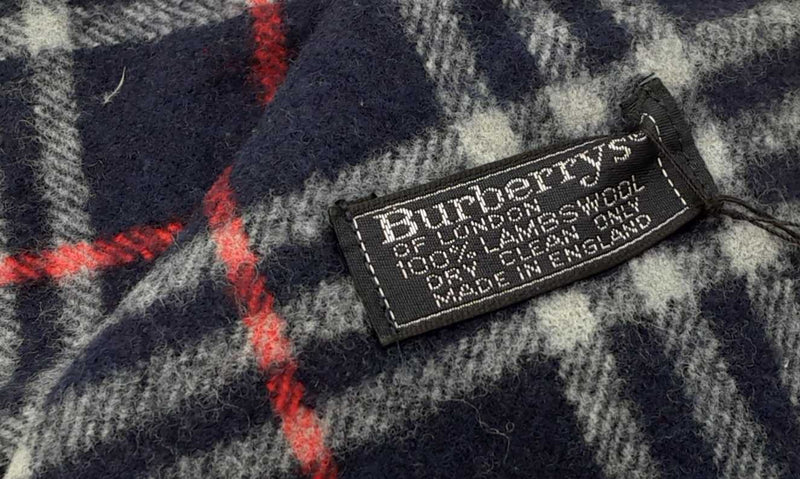 Burberry Blue Wool Nova Check Scarf (OXZ) 144020000361 PS/DU