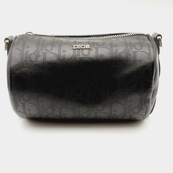 Christian Dior Black Mini Leather Profrated Roller Handbag CBRZXSA 144010003934