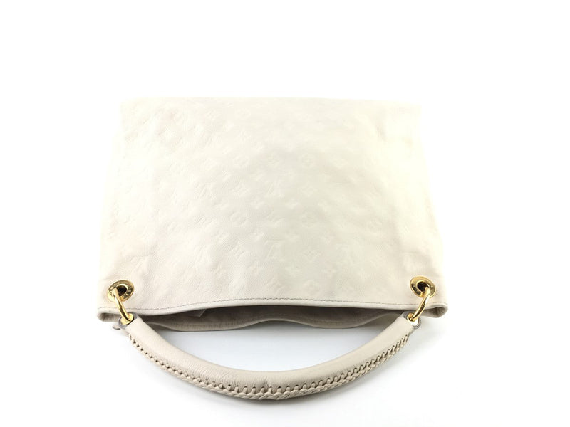 Louis Vuitton Cream Monogram Empreinte Artsy MM Shoulder Bag (LCRX)144010001354