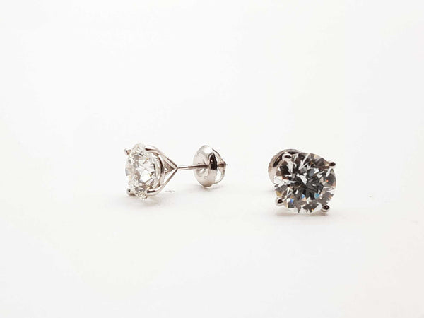 14k White Gold 2g 4ctw Lab Grown Diamond Studded Earrings Lhoxzxde 144020002654