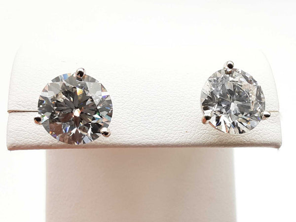 14k White Gold Lab Grown Round Diamonds Stud Earrings Doosrxde 144020015076