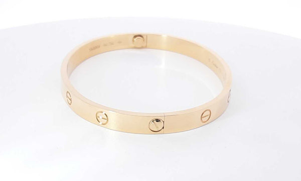Cartier Love Bracelet 18k Yellow Gold Size 19 Mswxzxsa 144010033319