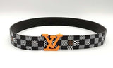 Louis Vuitton Lv Anagram Reversible Belt With Orange Buckle Nworxsa 144010027234