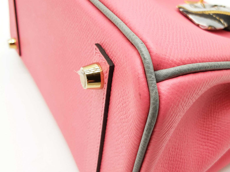 Hermes Birkin 25cm Special Order Pink Rose Azalee Grey Gris Mouette Epsom Gold Hardware Handbag Doooxzxsa 144010020872