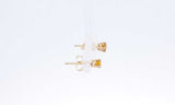 14k Yellow Gold Lab Grown Yellow Diamond Stud Earrings Ebeedu 144020004839