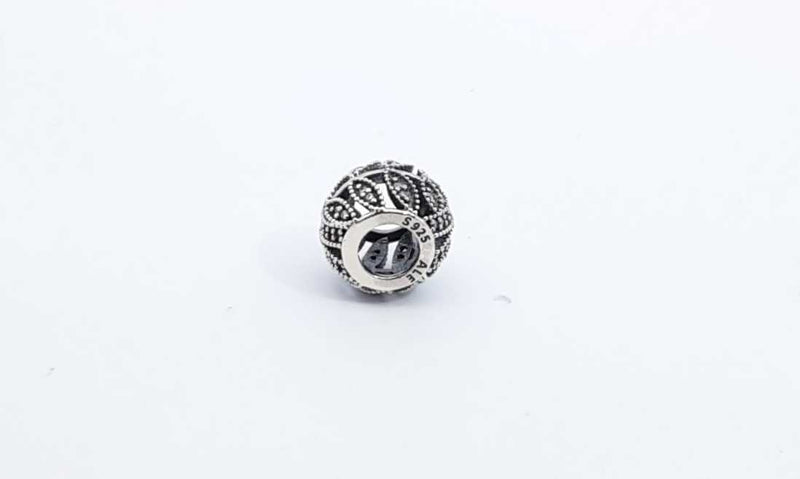 Pandora Sterling Silver Sparkling Leaves Bead Charm Ebrdu 144030007444