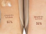 Gucci Neutrals Beige Leather Pump Heels Size Eu 39.5/ Us 9.5 Dolrxde 144020002673