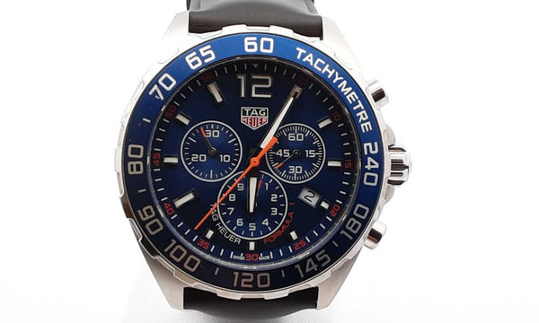 Tag Heuer Formula 1 Chronograph Blue Dial Watch 43mm Ebwcrdu 144010005328