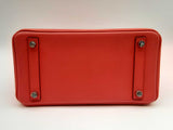 Hermes Birkin 25cm Veau Swift Leather Rouge Tomate Red Palladium Hardware Handbag Dolixzxde 144010001520