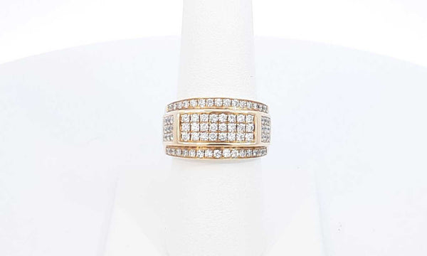 10k Yellow Gold Diamond Ring Size 7.5, 7.8 Grams Eblrxdu 144030002278