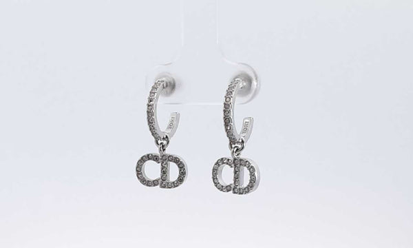 Dior Clair D Lune Cubic Zirconia Silver Tone Earrings Eblrxdu 144030003631
