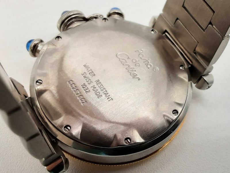 Cartier 1032 38MM Pasha Chrograph Gold/Stainless Steel Watch (OIXZ) 144010000017 DO/DE