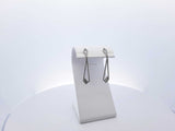 Teardrop Diamond Earrings 14K White Gold Push On Backs 3.9G 0.8CTW (PSS) 144020000142 LH/DE