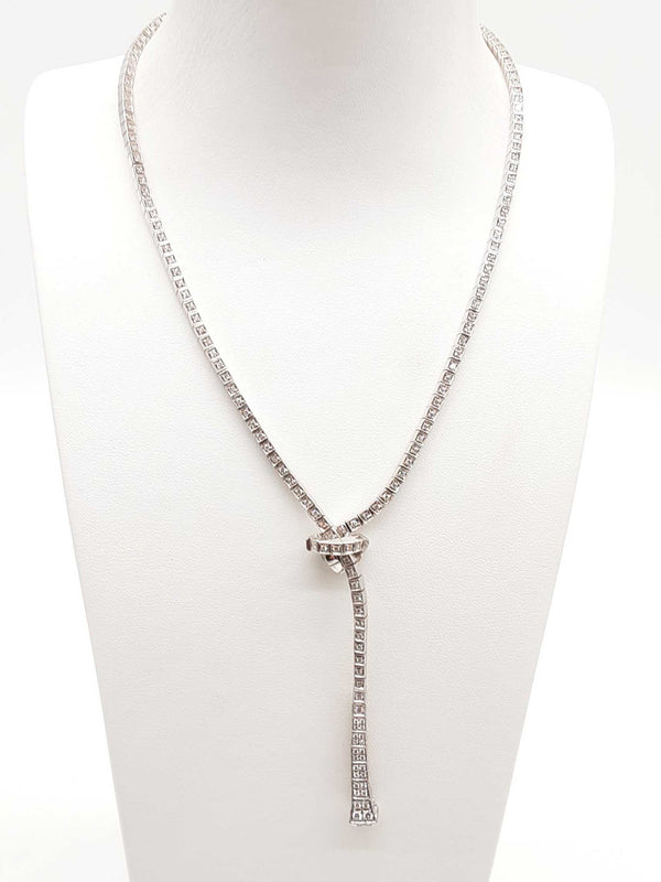 Gucci Chiodo 18k White Gold Diamond Necklace 18.5in Dorxzxde 144020005505