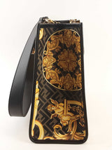 Fendi Fendace Large Black & Gold Tote (ORZX) 144010014427 RP