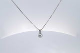Tiffany & Co. Necklace Pearl With Diamonds 18K WG (OOR) 144010001881 RP