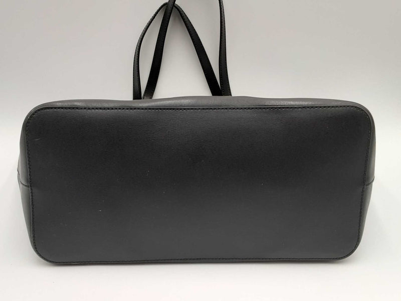 Michael Kors Emry Medium Black Leather Tote Handbag MSWRSA 144010019485