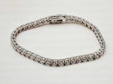 14k White Gold Lab Grown Diamonds Tennis Bracelet 7 In Dooerxde 144020015073