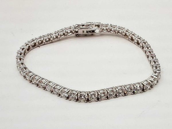 14k White Gold Lab Grown Diamonds Tennis Bracelet 7 In Dooerxde 144020015073