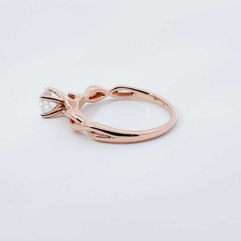 14K Rose Gold .35 Carat Diamond Solitaire Ring (OXZ) 144010008550 CB/SA