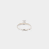 14K White Gold 1/4 Carat Diamond Solitaire Ring Size 5 (LRZ) 144010013006 PS/DU