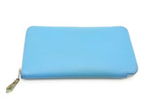 Hermes Azap Silk'in Blue Jean Epsom Leather Long Wallet Dopxzde 144020010625