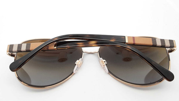 Burberry B3080 Polished Gold Gradient Sunglasses Lhprde 144020012054