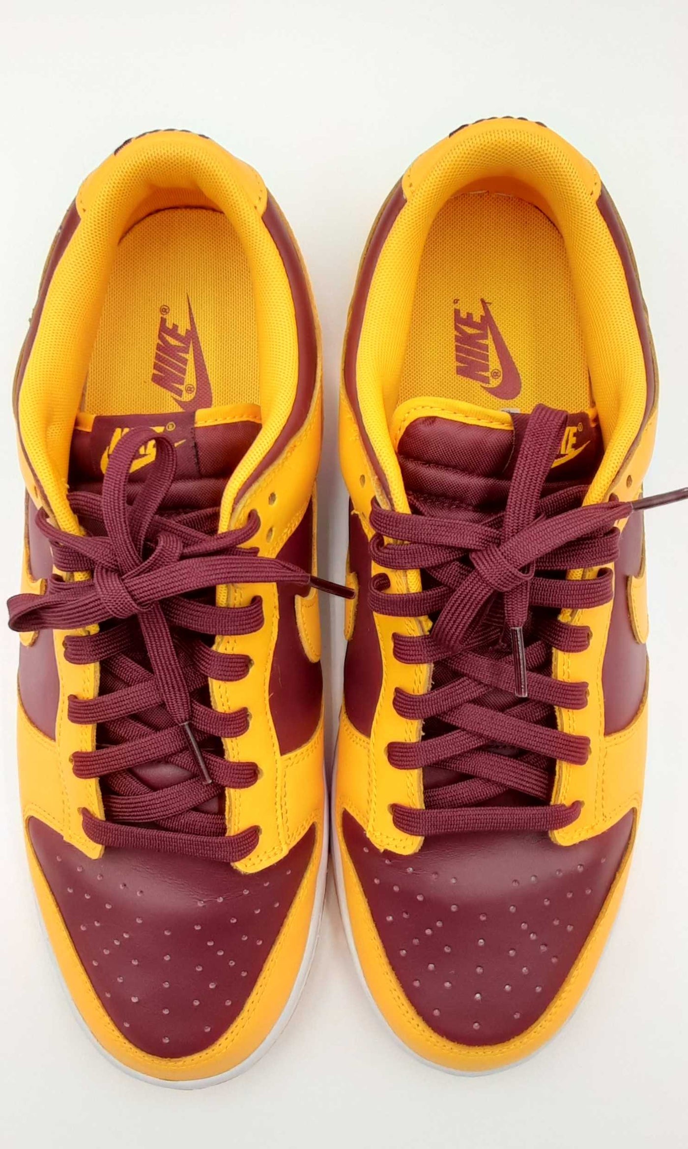 Maroon and gold nikes best sale