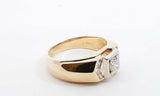 14k Yellow Gold Diamond Ring Size 10, 7.2 Grams Eblrxdu 144030005063