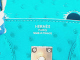 Hermes Birkin 25cm Green Vert Verone Ostrich Gold Hardware Handbag Dowporxde 144020000882