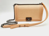 Chanel Medium Braided Calfskin Leather Boy Bag Mswxzxsa 144010012746
