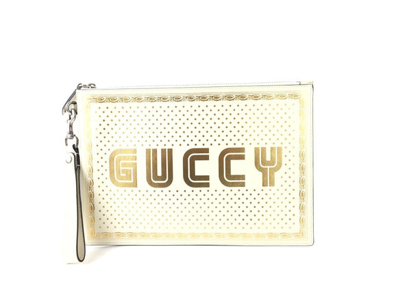 Gucci Cream Sega Clutch LTD (RRZ) 144010000194