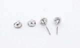 14k White Gold Diamond Stud Screwback Earrings Ebloxzdu 144030005593